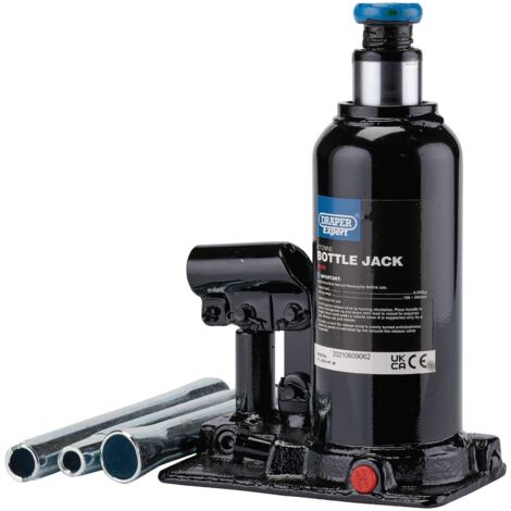 Draper Expert 8 Tonne Hydraulic Bottle Jack with 198-394mm Lifting Range (Model 99768) (1/5)