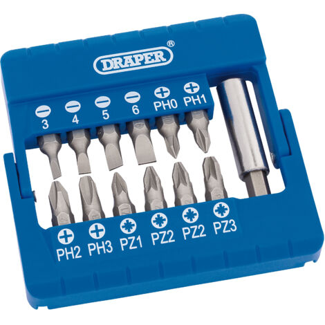 Draper 13-Piece Magnetic Screwdriver Bit Holder and Screwdriver Set (25mm) - Model 82392 (1/5)