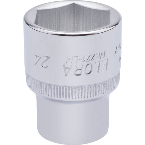 Draper 24mm Hexagon Socket for 1/2" Drive – Metric Square Drive Hexagon Sockets, Model 15313 (1/5)