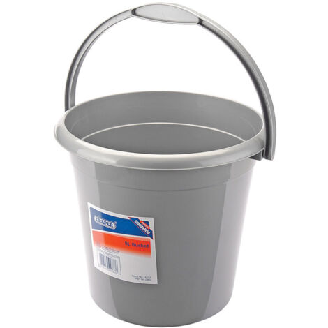 Draper Domestic 9-Litre Heavy-Duty Plastic Bucket with Handle (Model 24777) (1/5)