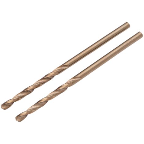 Draper COBALT Cobalt Drill Bits, 2.0mm Diameter, Pack of 2, Model 08898, HSSE M35 High-Speed Steel Drilling Bits (1/2)