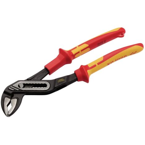 Draper XP1000 VDE Water Pump Pliers, 250mm, Tethered, Model 99058 (1/5)