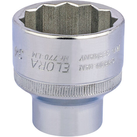 Draper 34mm Bi-Hexagon Socket for 1/2" Square Drive - Metric Bi-Hexagon Socket (Model 15289) (1/5)