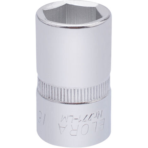 Draper 16mm Hexagon Socket for 1/2" Drive – Metric Square Drive Hexagon Sockets, Model 15305 (1/5)