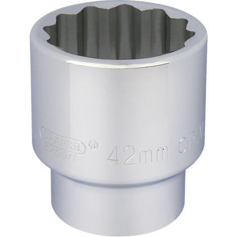 Draper 3/4-Inch Square Drive 12-Point Socket (42mm) for Professional Mechanical and Automotive Use (1/5)