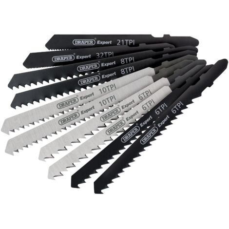Draper Expert 81736 10-Piece Set of Jigsaw Blades in Black/Silver (1/5)