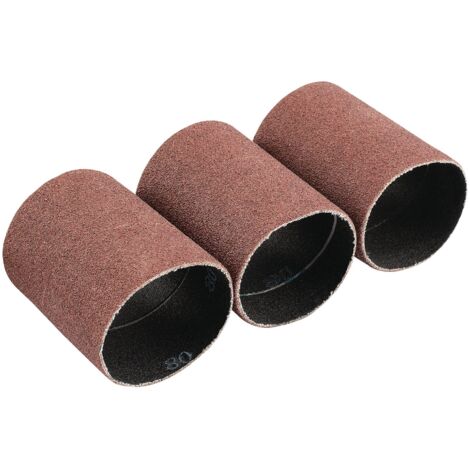 Aluminium Oxide Sanding Sleeves, 45 x 60mm, 80 Grit (Pack of 3) (93353)