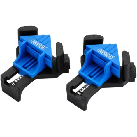 Draper 90-Degree Corner Clamp Set (Pack of 2) – Heavy-Duty Aluminum Corner Clamps for Woodworking and DIY Projects