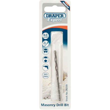 Professional Masonry Drill Bit with Pointed Tip for Hammer Drills, Model MD12PB, Blue