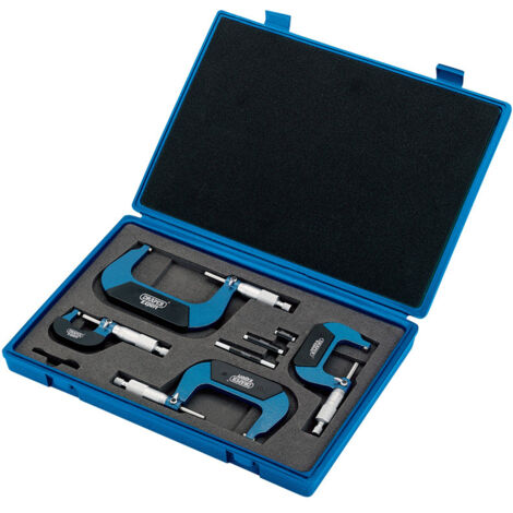 Draper Metric External Micrometer Set (4 Piece) (46607)