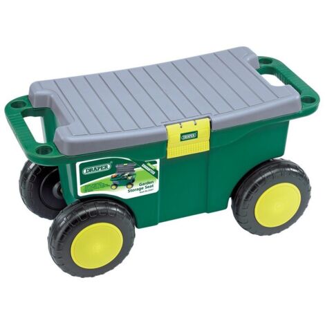 Draper Tools Garden Cart and Seat, 56x27.2x30.4 cm, Green, Model 60852