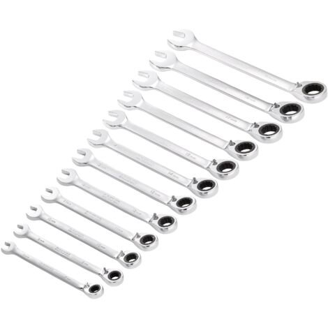 Draper 12-Piece Hi-Torq® Metric Reversible Ratchet Spanner Set (Model 27692) (1/2)