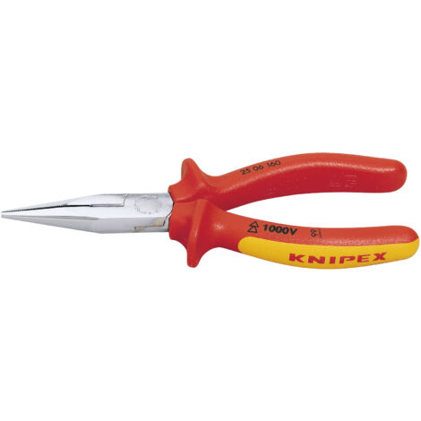 Knipex 160mm Fully Insulated Long Nose Pliers (81238) (1/5)