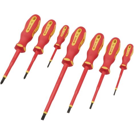 Draper Expert XP1000 7-Piece VDE Screwdriver Set with Ergonomic Handles in Storage Box (1/2)