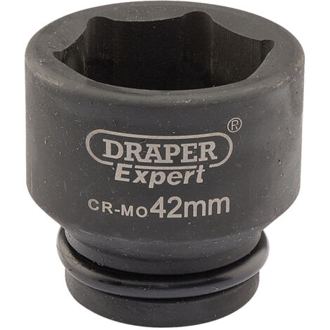 Draper 42mm Hi-Torq 3/4-Inch Drive 6-Point Metric Impact Socket, Standard Length (1/5)