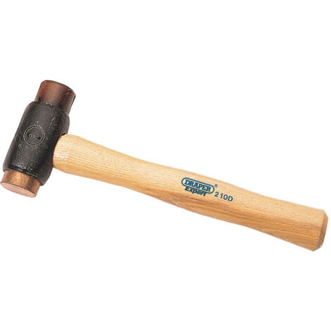 Draper 680g Copper-Rawhide Mallet - Heavy-Duty Copper and Rawhide Faced Hammer for Professional and DIY Use (1/5)