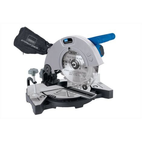 Draper Mitre Saw 210mm 1100W Chop Saw Cutting Table Storm Force 21307 New (1/5)