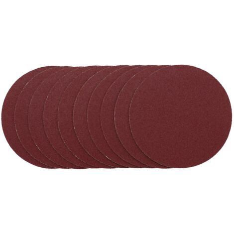 Draper 125mm Sanding Disc 120G with Hook & Loop (Pack of 10) – Versatile Abrasive Discs for Wood, Metal, and Surface Finishing (1/2)