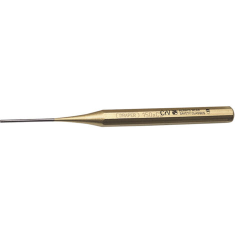 Draper 2 x 150mm Octagonal Parallel Pin Punch with Ground Tip, Tempered Head, Model 51645 (1/5)