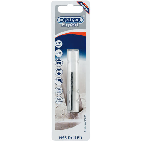 Draper 2.05mm HSS Twist Drill Set (53030) – Metric Tapping and Drilling Tools