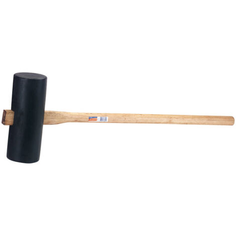 Draper 6kg Paving Maul with Hardwood Handle – Heavy-Duty Rubber Mallet for Concrete, Slabs, Kerb, and Flagstone Installation