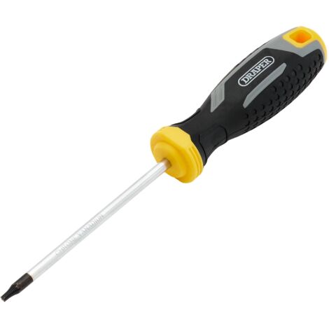 Draper T15HX100MM Tamper-Resistant TX Soft Grip Screwdriver with Tamper-Proof Design and 100mm Length (1/2)