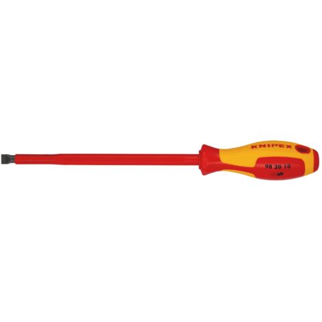 Draper 10mm VDE Insulated Slotted Screwdriver – Model 18798, Professional Quality for Electrical and Precision Work (1/2)