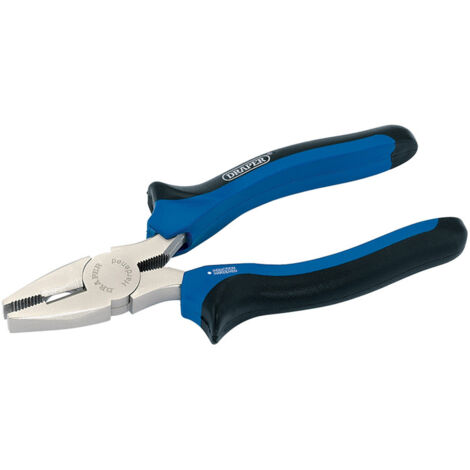 Draper 160mm Soft Grip Combination Pliers with Satin Finish and Lacquered Heads (1/5)