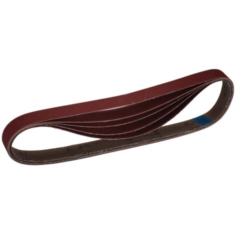 Draper 08702 Cloth Sanding Belt, 25 x 762mm, Assorted Grit, Pack of 5 (1/2)