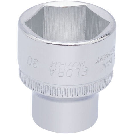 Draper 30mm Hexagon Socket for 1/2" Drive – Metric Square Drive Hexagon Sockets, Model 15320 (1/5)