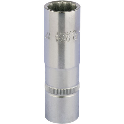 17mm 1/2 Inch Drive Deep Bi-Hexagon Socket (11935) – Heavy-Duty Metric Square Drive Socket for Automotive and Mechanical Applications (1/5)