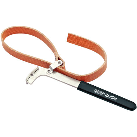 Draper Redline 100mm Oil Filter Strap Wrench for Easy and Secure Oil Filter Removal (1/5)
