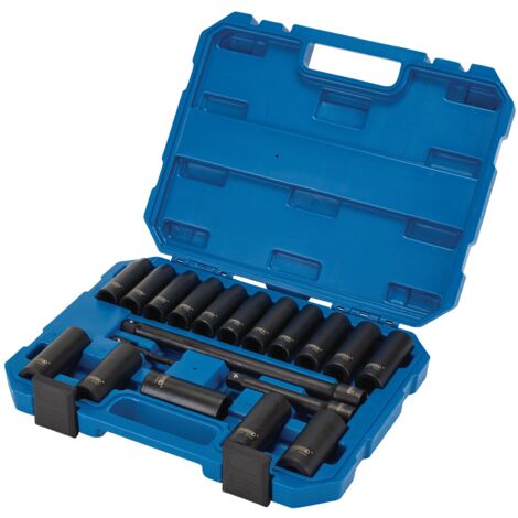 Draper 04577 Draper HI-TORQ Metric Deep Impact Socket Set, 1/2"" Sq. Dr. (19 Piece) (1/5)