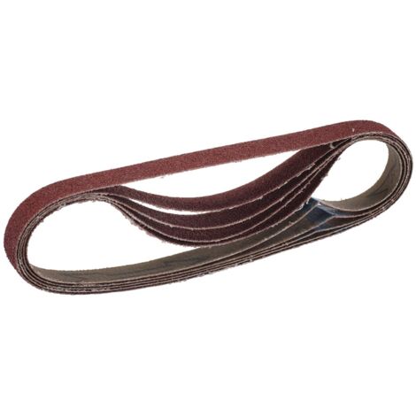 Draper Cloth Sanding Belt 13 x 457mm, 80 Grit, Pack of 5 - Detail Sanding Sheets for Fine Surface Finishing (1/2)