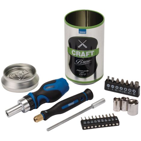 Draper Special Edition Craft Brew 23-Piece Stubby Ratchet Screwdriver and Bit Set (1/5)