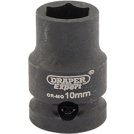 Draper Expert HI-TORQ® 10mm Metric Impact Socket for 3/8" Drive - Heavy-Duty Impact Socket in 3/8" Square Drive (Model 06869) (1/5)
