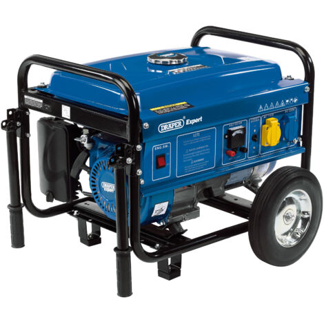 Draper Expert 2.2KVA (2000W) Petrol Generator with Wheels, 7HP, 15L Fuel Tank (1/5)