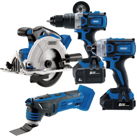 Draper D20 20V Cordless Carpenter and Joiner Power Tool Kit (Model 99243) (1/5)
