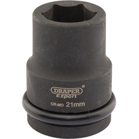 Draper 21mm Hi-Torq® Impact Socket for 3/4-Inch Square Drive, Metric, Heavy-Duty Impact Tool (1/5)