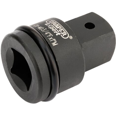 Draper Impact Socket Converter 3/4" Female to 1" Male, Hardened and Tempered, Model 93481 (1/5)