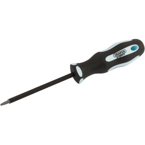 Draper Square Recess Driver S1, 100mm Length, Soft Grip Security Screwdriver for Square Recess Screws (1/5)