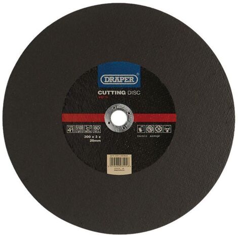 Draper 94776 Metal Cutting Disc – 300 x 3 x 20mm, Suitable for Cutting Various Metals (1/2)