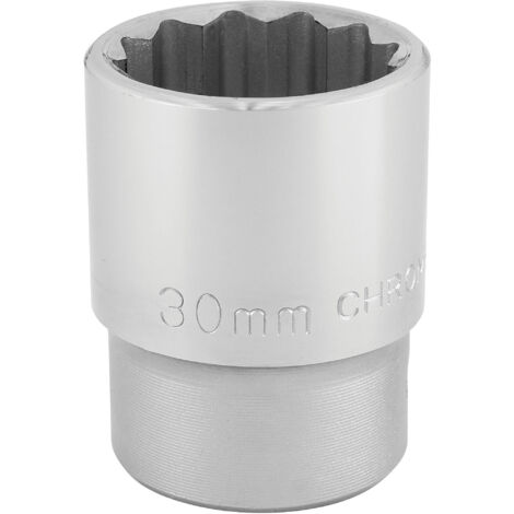 Draper 30mm 12-Point Square Drive Socket (3/4 Inch Drive, Polished Chrome, 16698) (1/5)