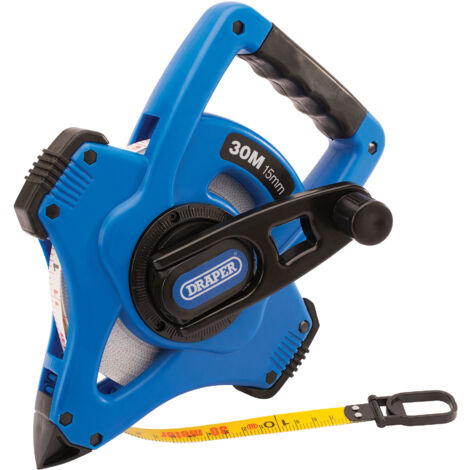 Draper 30m Rapid Rewind Surveyors Tape Measure – Professional PC Surveying Tape with Durable Construction (1/5)