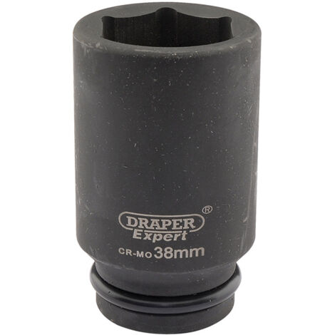 Draper 38mm Hi-Torq® Metric Deep Impact Socket for 3/4" Square Drive, 3/4-Inch Drive Deep Socket 05069 (1/5)