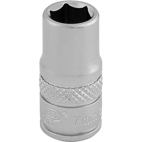 Draper 16511 1/4" Square Drive Socket Set - 7mm Precision Tool for Automotive and Mechanical Applications