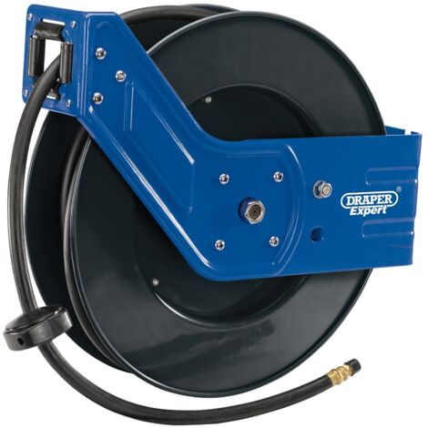 Draper Expert 15050 Retractable 15M Air Hose Reel with Swivel Mounting and Durable Steel Construction (1/5)