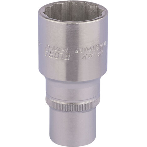 Draper 30mm Bi-Hex Deep Socket for 1/2" Drive – Metric Square Drive Deep Socket with Bi-Hexagon Design, Model 11939 (1/5)