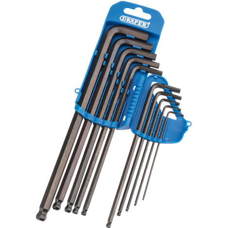 Draper 10-Piece Extra Long Metric Hex and Ball End Hex Key Set (Model 33719) (1/5)