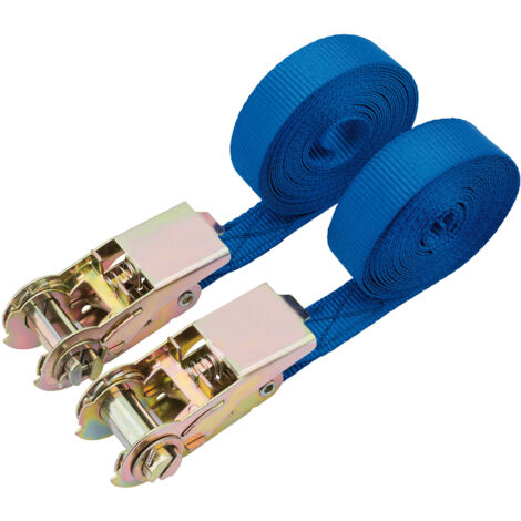 Draper 400kg Ratcheting Tie Down Strap Sets (4.5M x 25mm) (2 Piece) (60968) (1/5)
